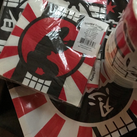 Ninja Birthday Party - red and black color scheme - Picture 3 of 8